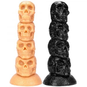 11cm skull head super large anal plug penis anal toy alternative vestibular dilator