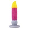 Brush shaped liquid silicone color mixed egg free penis