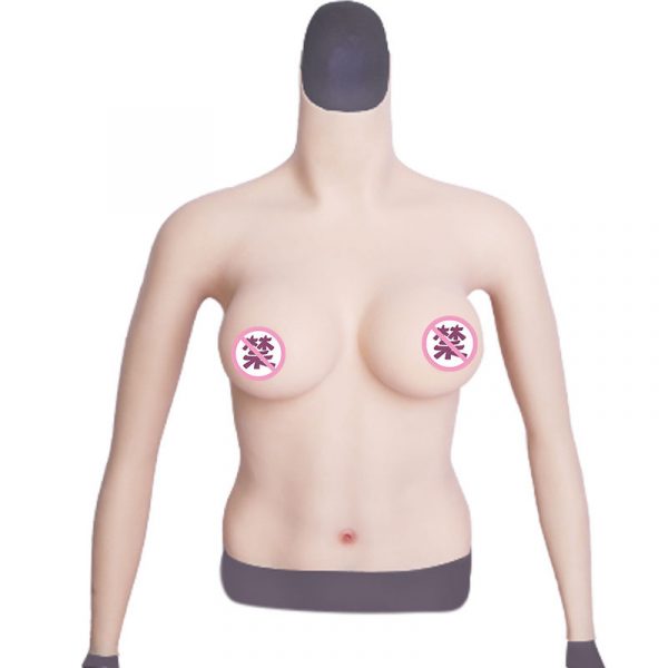 D cup half body solid artificial breast with arm fake breast fake mother cross dressing