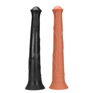 Double layer silica gel super large horse penis anal plug