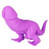 Luminous mixed color special-shaped anal plug liquid silicone imitation dinosaur dildo