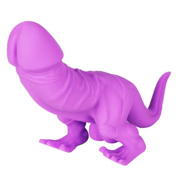 Luminous mixed color special-shaped anal plug liquid silicone imitation dinosaur dildo