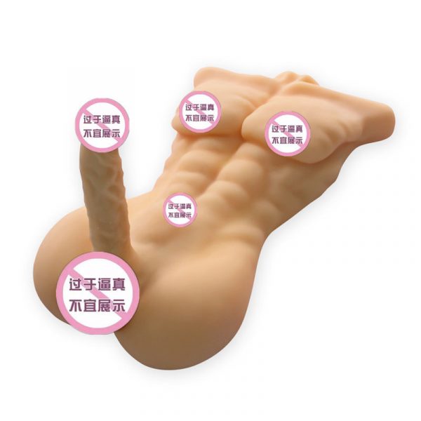 Male half body silicone doll adult sex toy