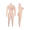 Men's cross dressing one-piece suit false vagina can be inserted into silicone latex breast pad fake female articles