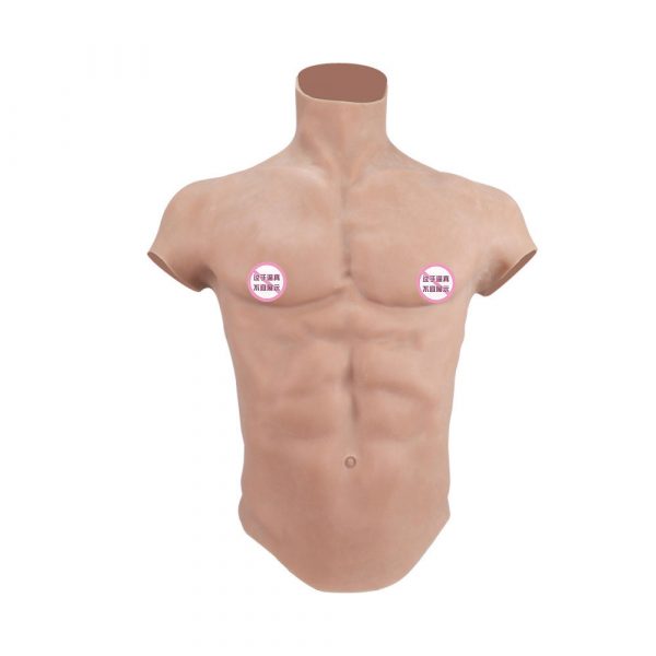 Men's silicone false abdominal suit false chest suit