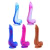 Mixed color silicone false penis