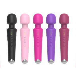 Multi frequency strong shock clitoris massage vibrating AV stick