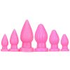 Pine nut thread anal plug masturbation stick silicone anal plug sex toy