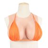 Round neck fake breast silicone solid Silicone corset