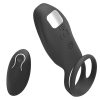 Vibrating penis ring double ring masturbator